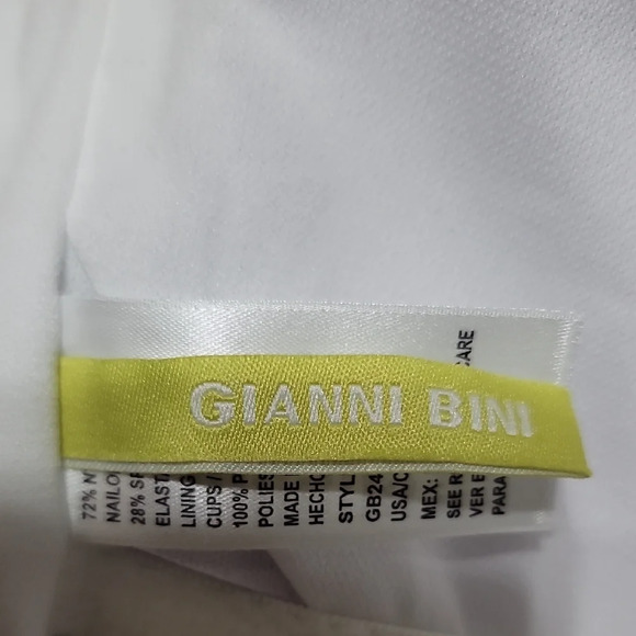 Gianni Bini White One Piece with Black Ruffle - Picture 2 of 9